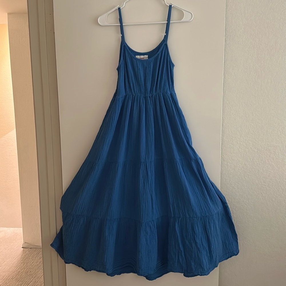 XIRENA Blue Maxi Dress-100% cotton